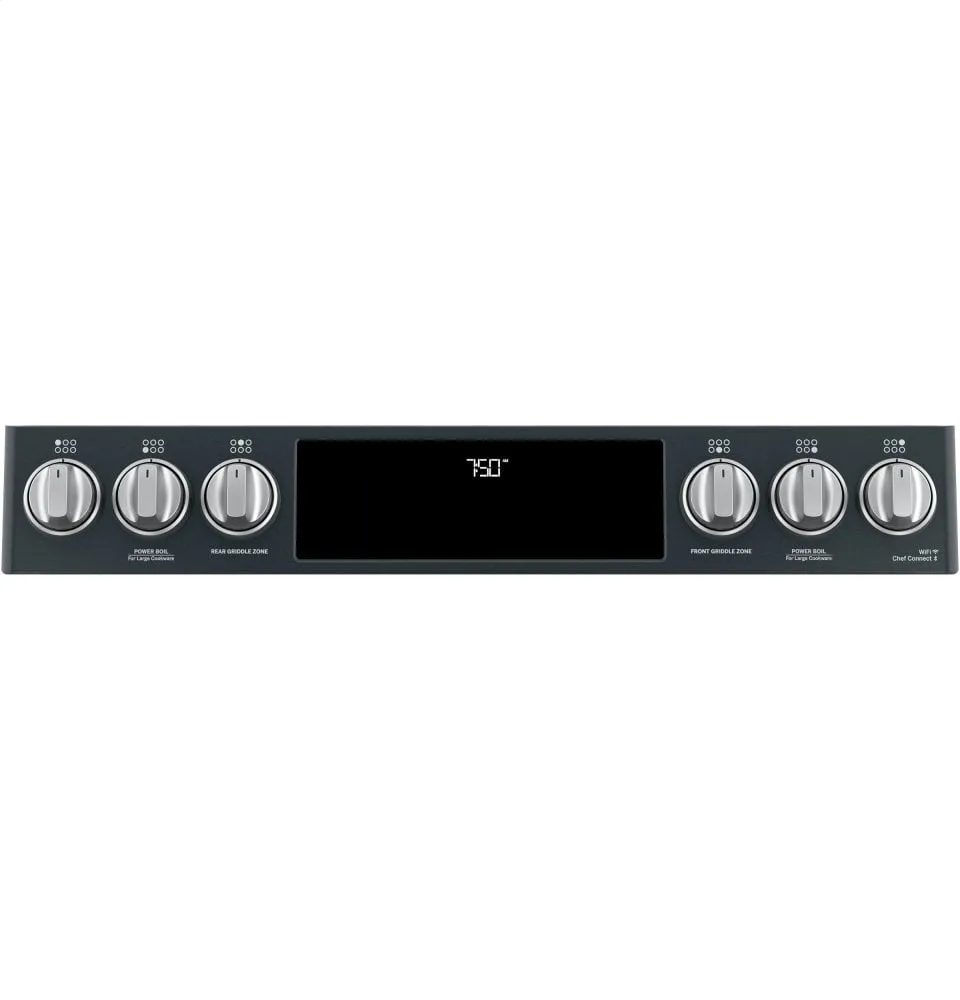 Cafe CGS750P3MD1 Caf 30" Smart Slide-In, Front-Control, Gas Double-Oven Range With Convection