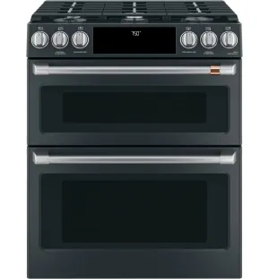 Cafe CGS750P3MD1 Caf 30" Smart Slide-In, Front-Control, Gas Double-Oven Range With Convection