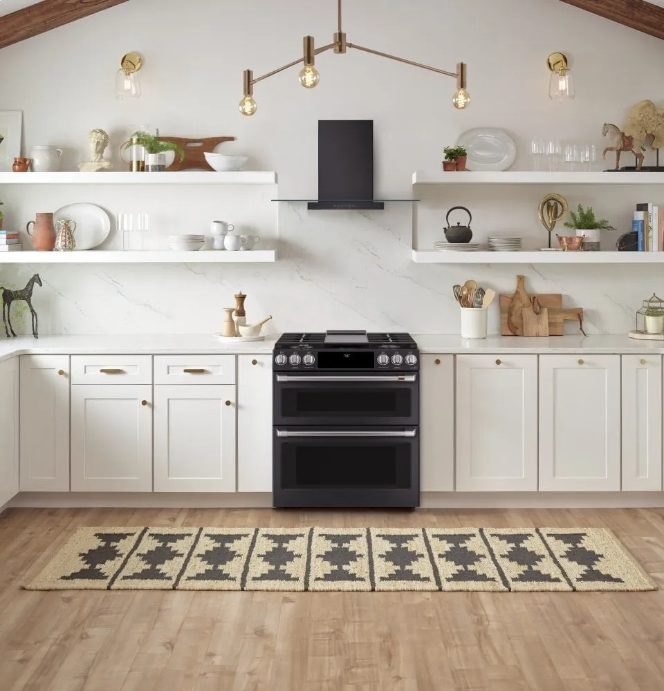 Cafe CGS750P3MD1 Caf 30" Smart Slide-In, Front-Control, Gas Double-Oven Range With Convection
