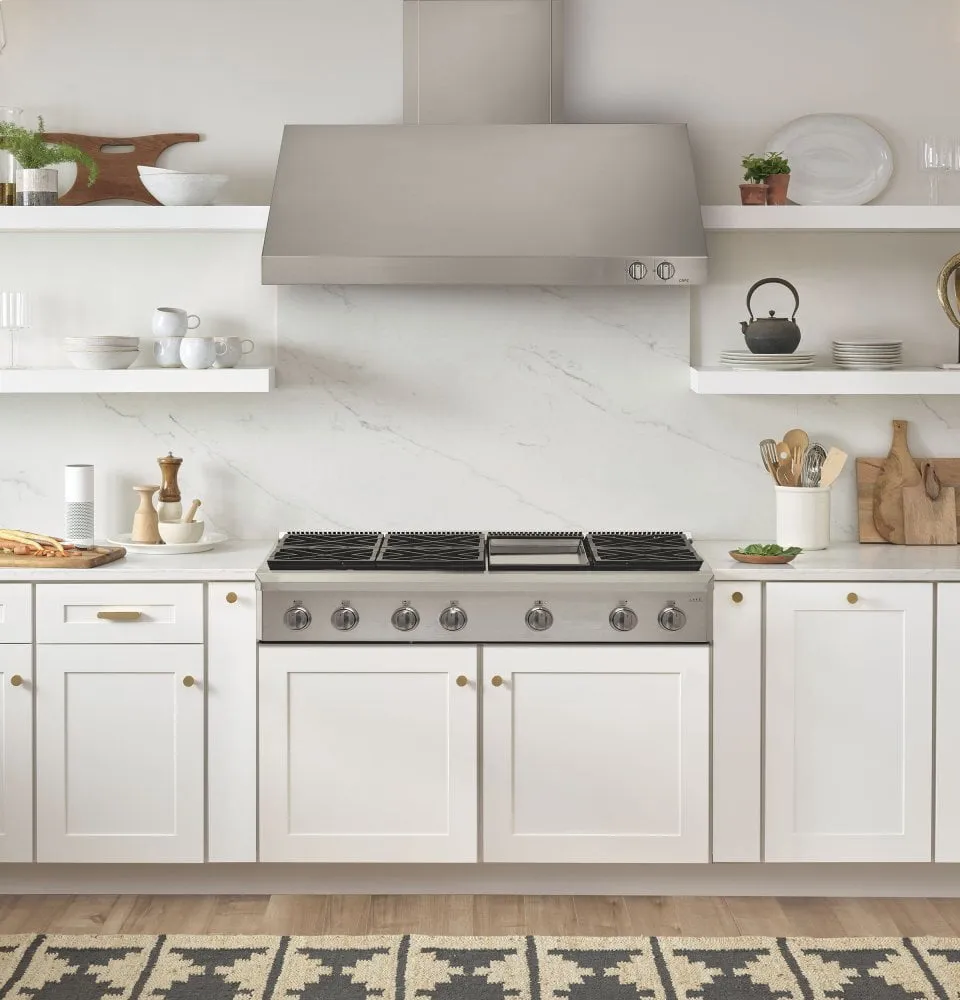 Cafe CGU486P2MS1 Caf 48" Professional Gas Rangetop With 6 Burners And Griddle (Natural Gas)