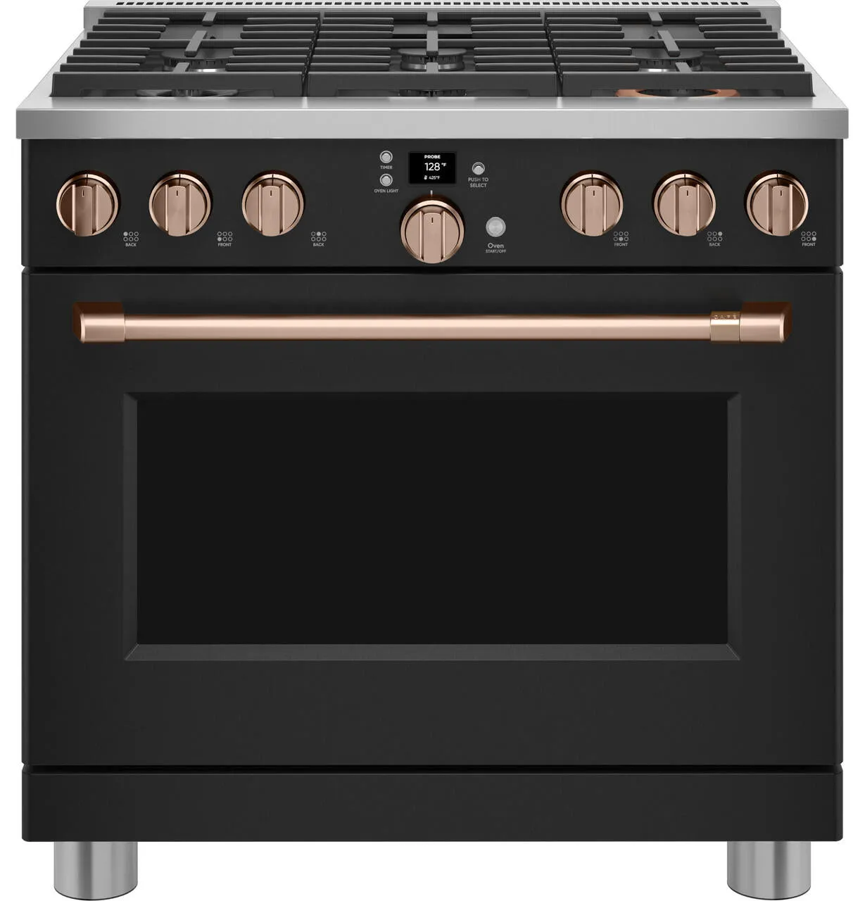 Cafe CGY366P3TD1 Caf&#8482; 36" Smart All-Gas Commercial-Style Range With 6 Burners (Natural Gas)