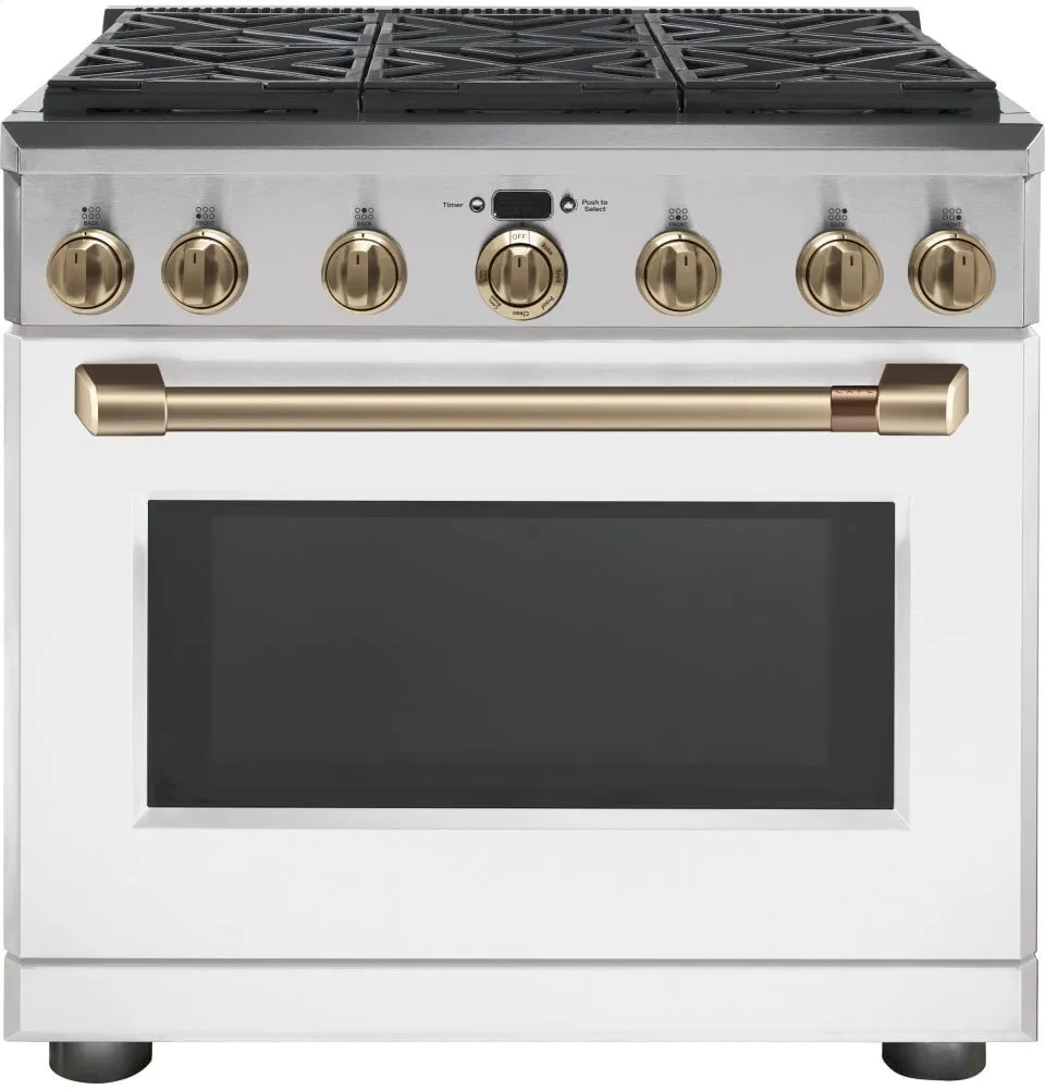 Cafe CGY366P4MW2 Caf 36" All-Gas Professional Range With 6 Burners (Natural Gas)