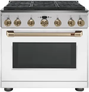 Cafe CGY366P4MW2 Caf 36" All-Gas Professional Range With 6 Burners (Natural Gas)
