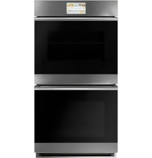 Cafe CKD70DM2NS5 Caf 27" Smart Double Wall Oven With Convection In Platinum Glass