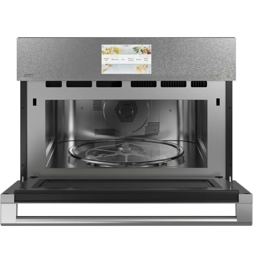 Cafe CSB912M2NS5 Caf 27" Smart Five In One Oven With 120V Advantium Technology In Platinum Glass