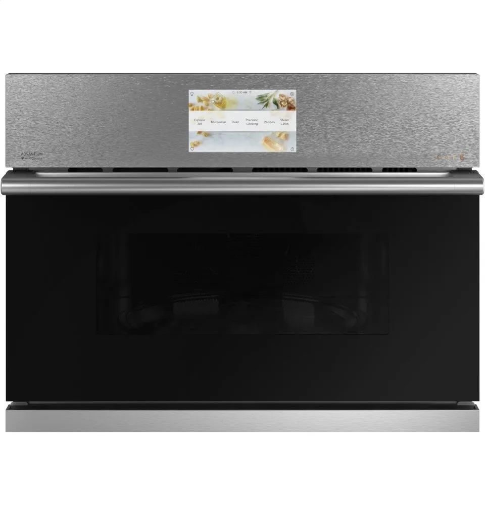Cafe CSB912M2NS5 Caf 27" Smart Five In One Oven With 120V Advantium Technology In Platinum Glass