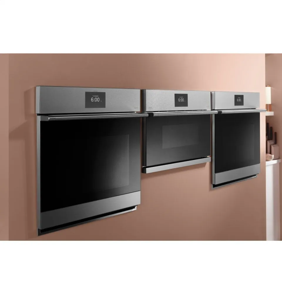 Cafe CSB923M2NS5 Caf 30" Smart Five In One Wall Oven With 240V Advantium Technology In Platinum Glass