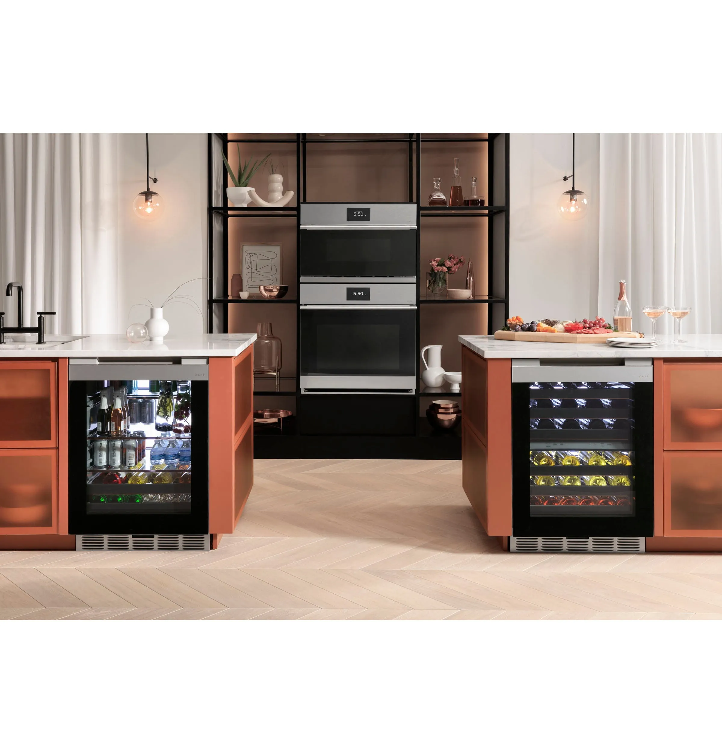 Cafe CTS70DM2NS5 Caf 30" Smart Single Wall Oven With Convection In Platinum Glass