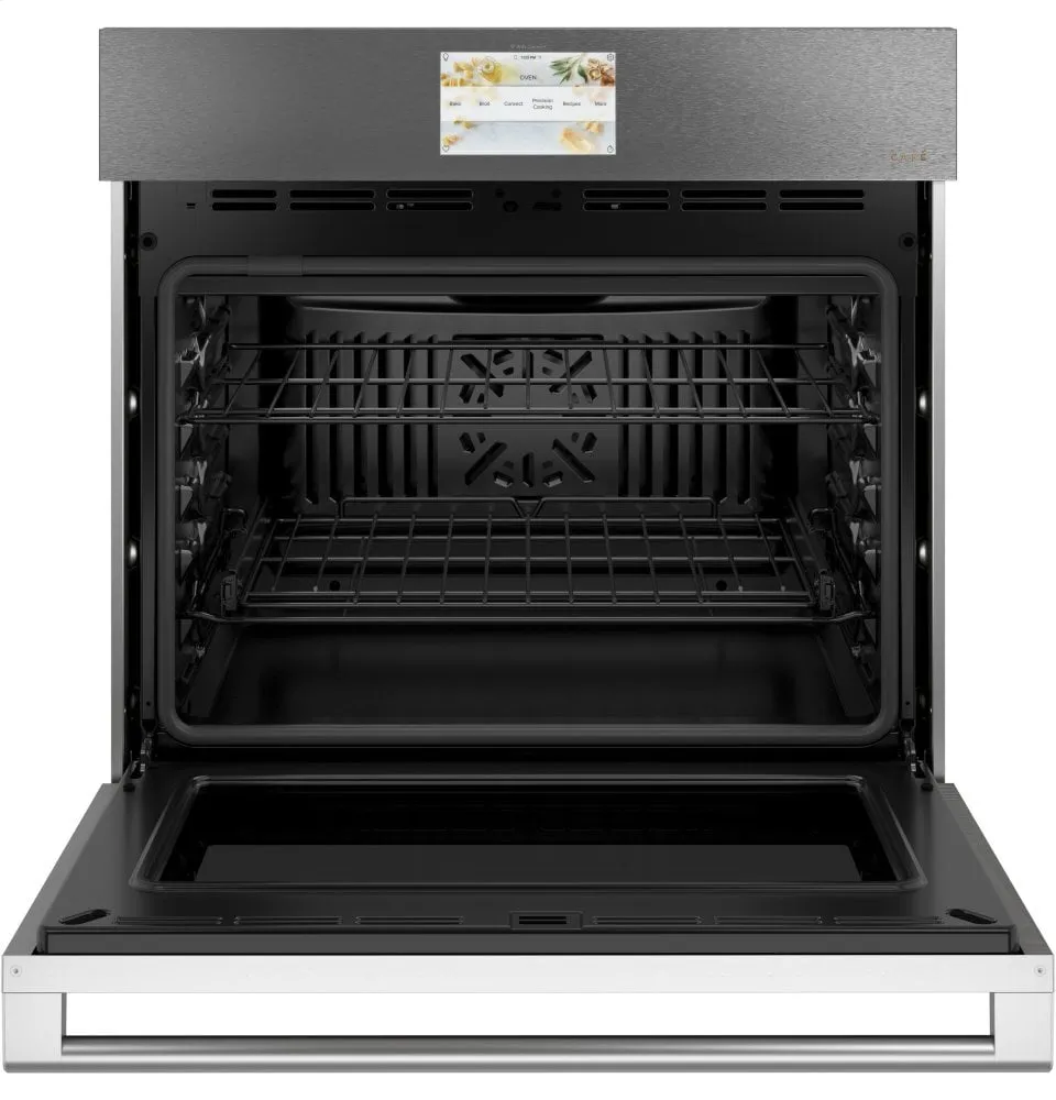 Cafe CTS70DM2NS5 Caf 30" Smart Single Wall Oven With Convection In Platinum Glass