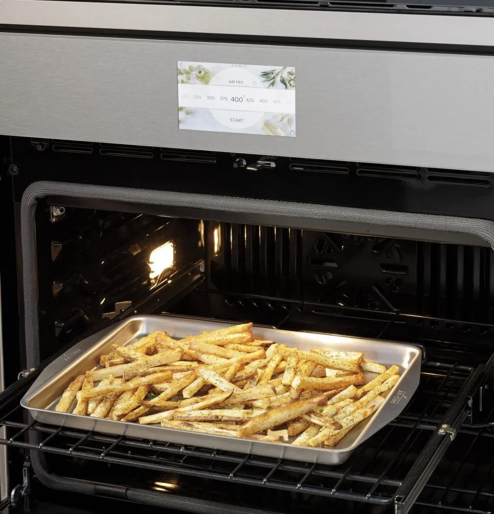Cafe CTS70DM2NS5 Caf 30" Smart Single Wall Oven With Convection In Platinum Glass