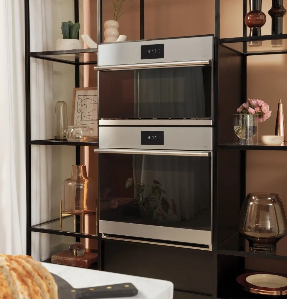 Cafe CTS70DM2NS5 Caf 30" Smart Single Wall Oven With Convection In Platinum Glass