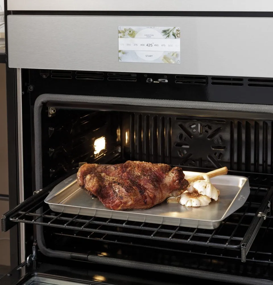 Cafe CTS70DM2NS5 Caf 30" Smart Single Wall Oven With Convection In Platinum Glass
