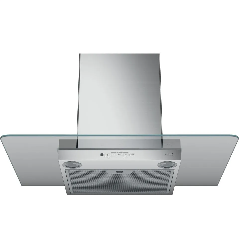 Cafe CVW73012MSS Caf 30" Wall-Mount Glass Canopy Chimney Hood
