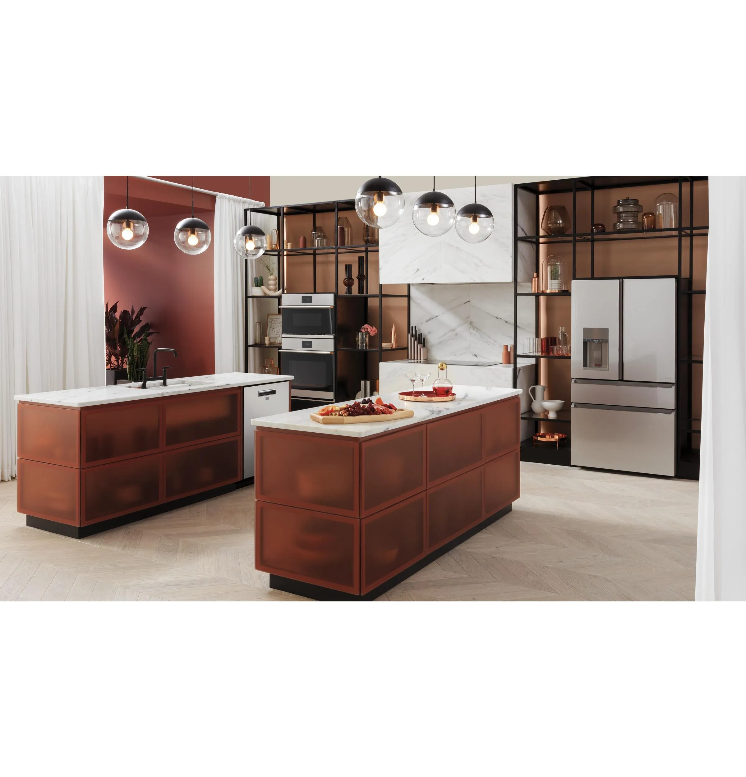 Cafe UVC9360SLSS 36" Smart Designer Custom Insert W/ Dimmable Led Lighting