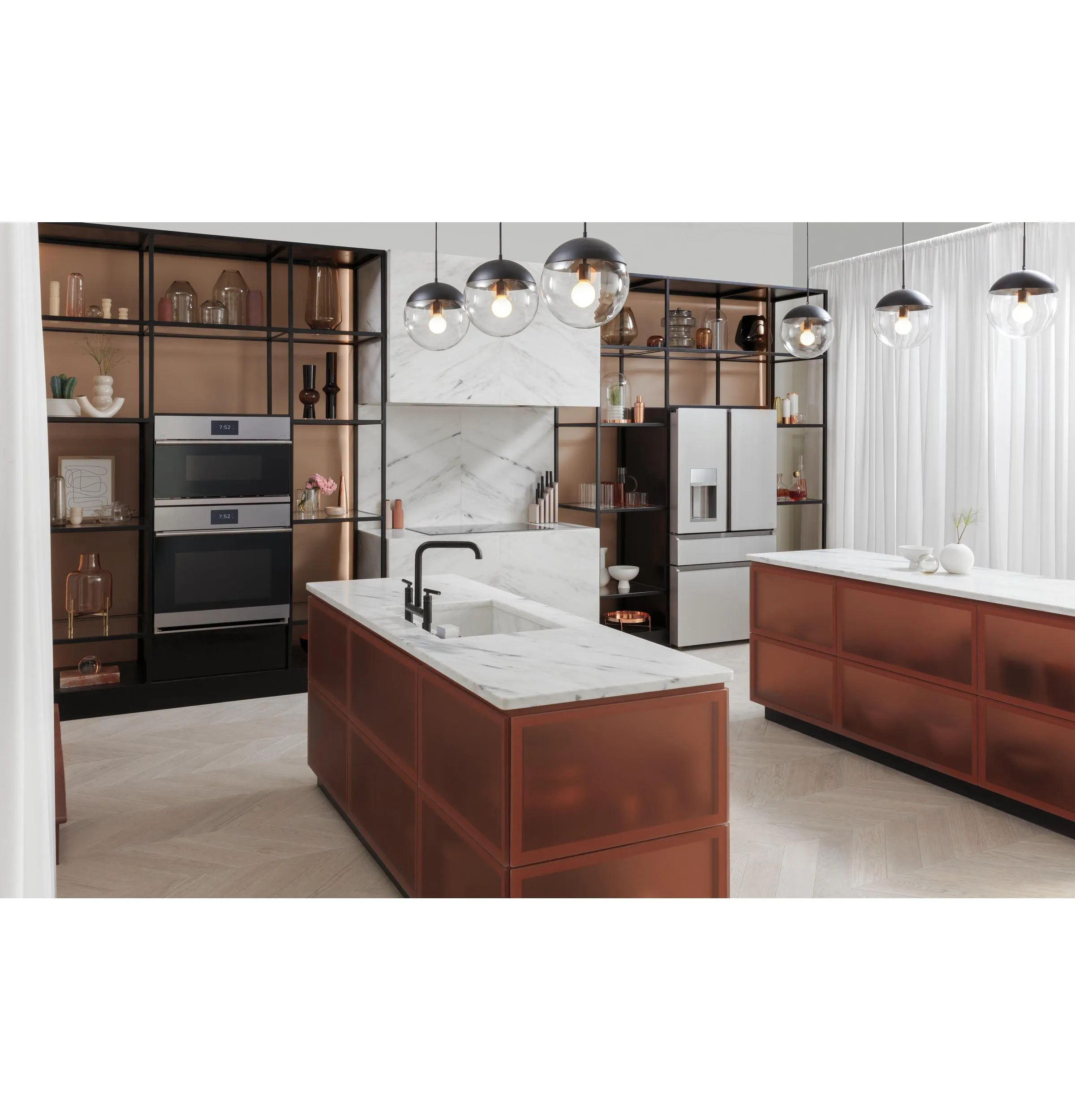 Cafe UVC9360SLSS 36" Smart Designer Custom Insert W/ Dimmable Led Lighting