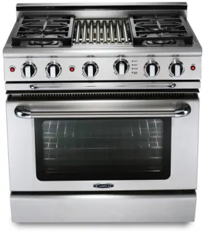 Capital CGSR362B2 Culinarian 36" Gas Self Clean Range