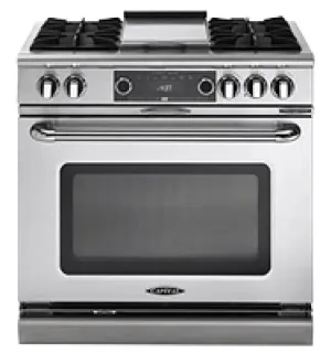 Capital COB362B2 Connoisseurian 36" Dual Fuel Self Clean Range
