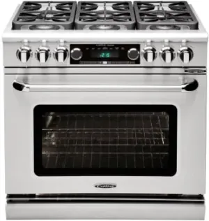 Capital CSB362G2 Connoisseurian 36" Dual Fuel Self Clean Range