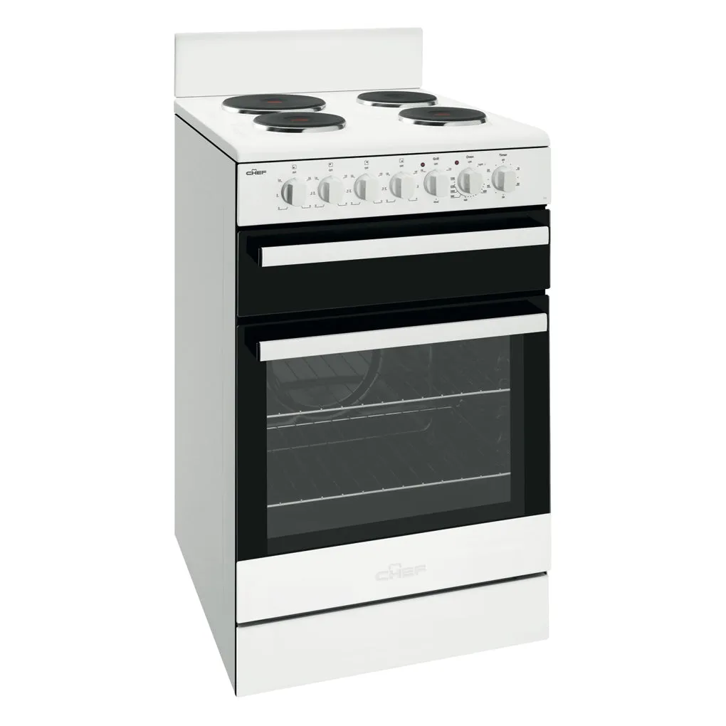 Chef CFE535WB 54cm Electric Freestanding Stove