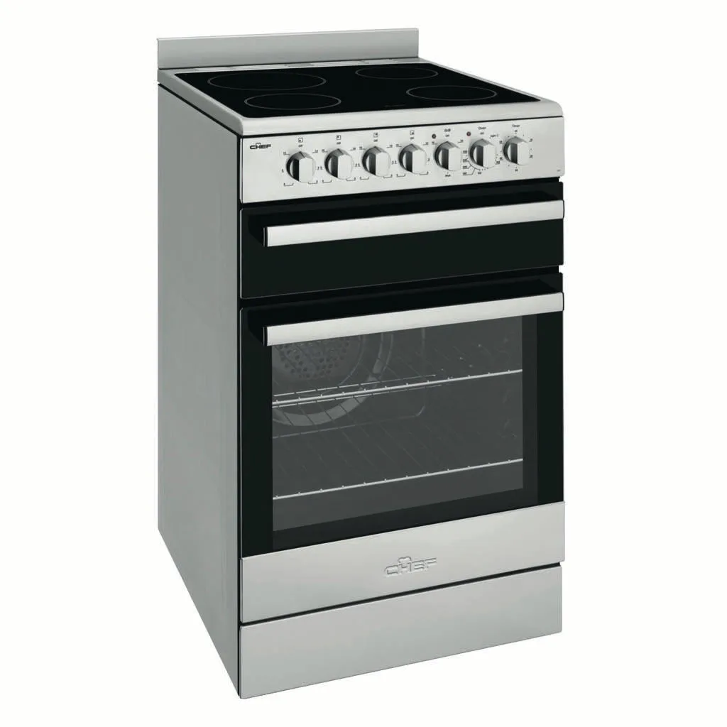 Chef CFE547SB 54cm Freestanding Electric Stove