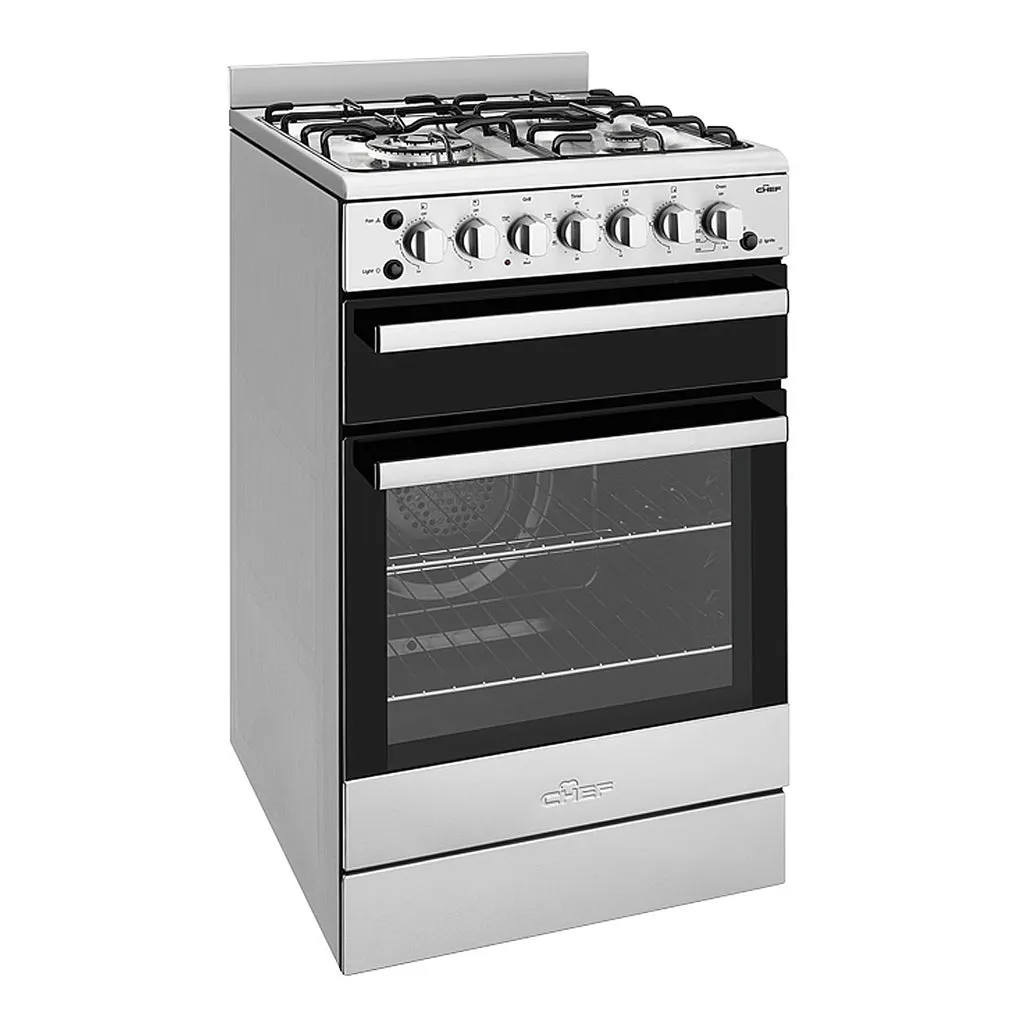 Chef CFG517SBNG 54cm Freestanding Natural Gas Stove