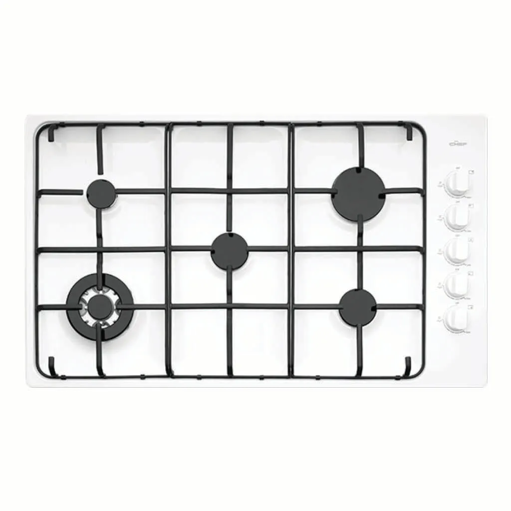 Chef CHG956WB 90cm Gas Stainless Steel Cooktop