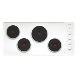Chef CHS942WA 90cm Electric Solid Element Cooktop