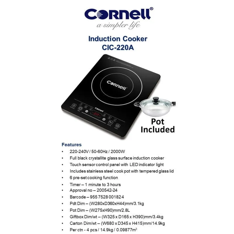 Cornell Induction Cooker 2000W CIC220A
