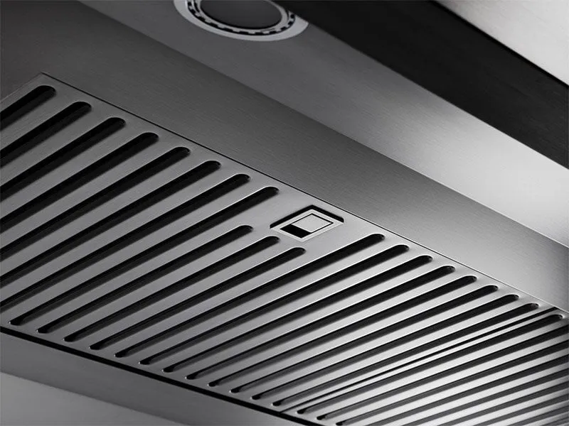 Dacor DHI542 54" Chimney Island Hood, Silver Stainless Steel