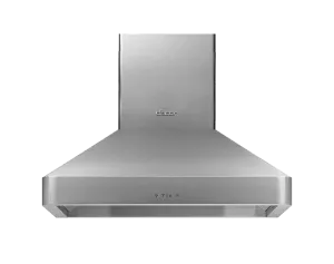Dacor DHW361 36" Chimney Wall Hood, Silver Stainless Steel