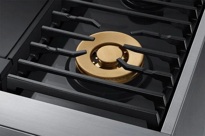Dacor DOP36M94DHS 36" Pro Dual-Fuel Steam Range, Silver Stainless Steel, Natural Gas/High Altitude