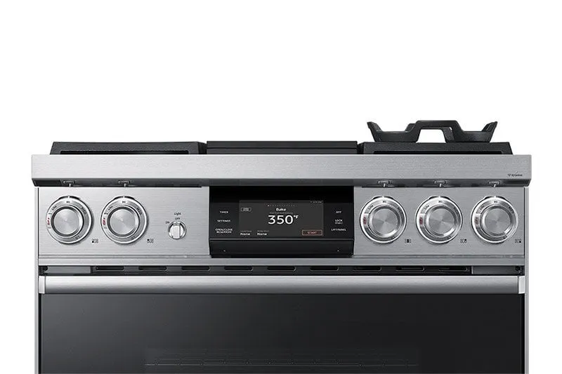 Dacor DOP36M94DHS 36" Pro Dual-Fuel Steam Range, Silver Stainless Steel, Natural Gas/High Altitude