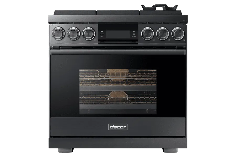 Dacor DOP36M96GPS 36" Pro Gas Range, Silver Stainless Steel, Liquid Propane