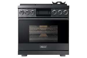 Dacor DOP36M96GPS 36" Pro Gas Range, Silver Stainless Steel, Liquid Propane
