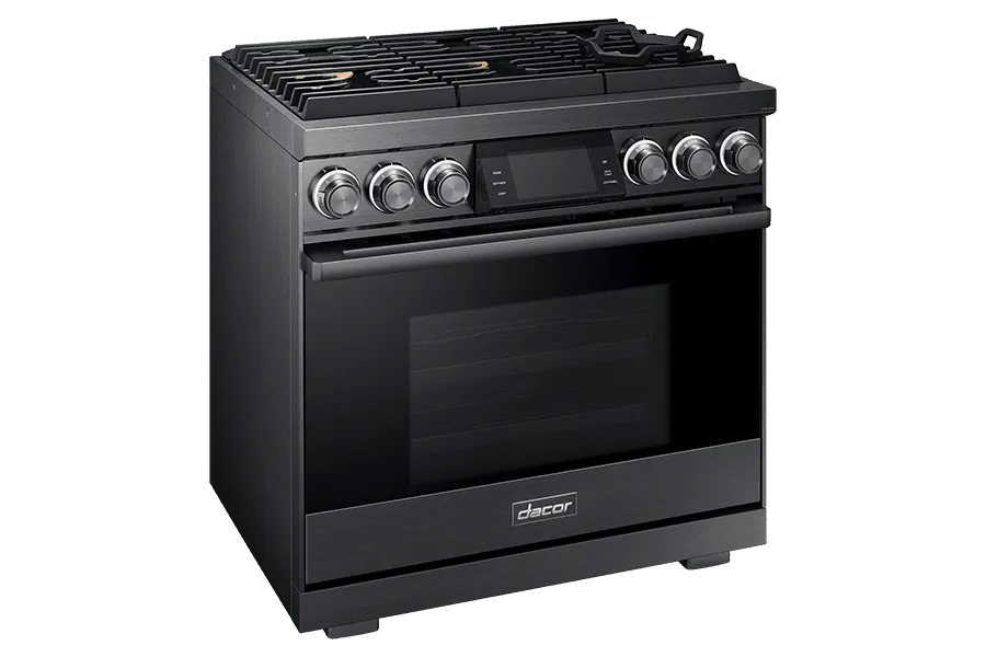Dacor DOP36M96GPS 36" Pro Gas Range, Silver Stainless Steel, Liquid Propane