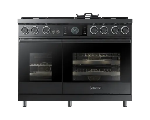 Dacor DOP48C96DLM 48" Pro Dual-Fuel Steam Range, Graphite Stainless Steel