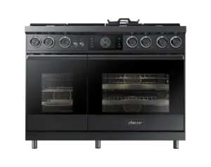 Dacor DOP48C96DLM 48" Pro Dual-Fuel Steam Range, Graphite Stainless Steel