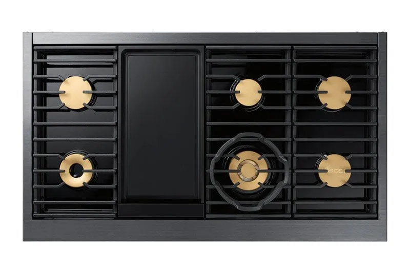 Dacor DOP48M96DAM 48" Pro Dual-Fuel Steam Range, Graphite Stainless Steel, Liquid Propane/High Altitude