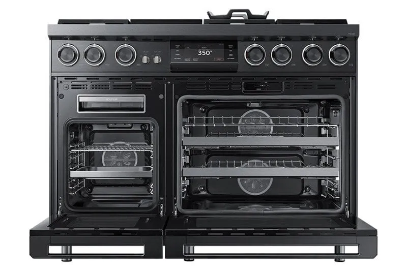 Dacor DOP48M96DAM 48" Pro Dual-Fuel Steam Range, Graphite Stainless Steel, Liquid Propane/High Altitude