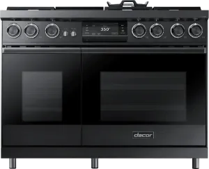Dacor DOP48M96DAM 48" Pro Dual-Fuel Steam Range, Graphite Stainless Steel, Liquid Propane/High Altitude