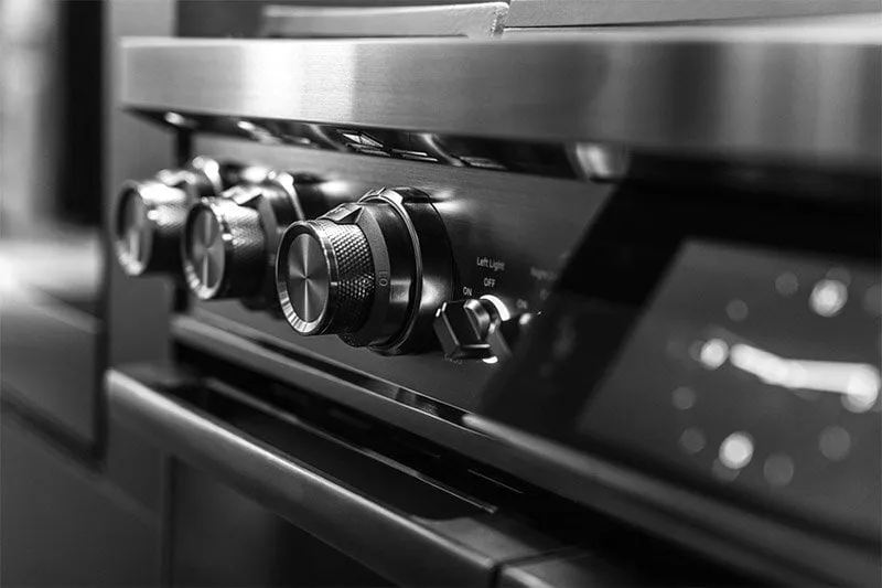 Dacor DOP48M96DAM 48" Pro Dual-Fuel Steam Range, Graphite Stainless Steel, Liquid Propane/High Altitude