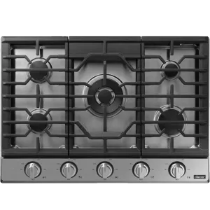 Dacor DTG30P875NS Transitional 30" Gas Cooktop, Silver Stainless Steel, Natural Gas/Liquid Propane