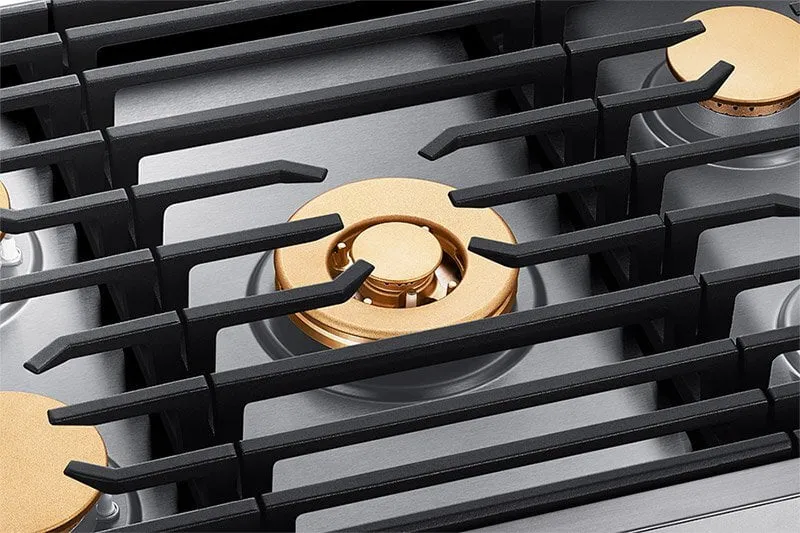 Dacor DTG36M955FM 36" Gas Cooktop, Graphite Stainless Steel, Natural Gas