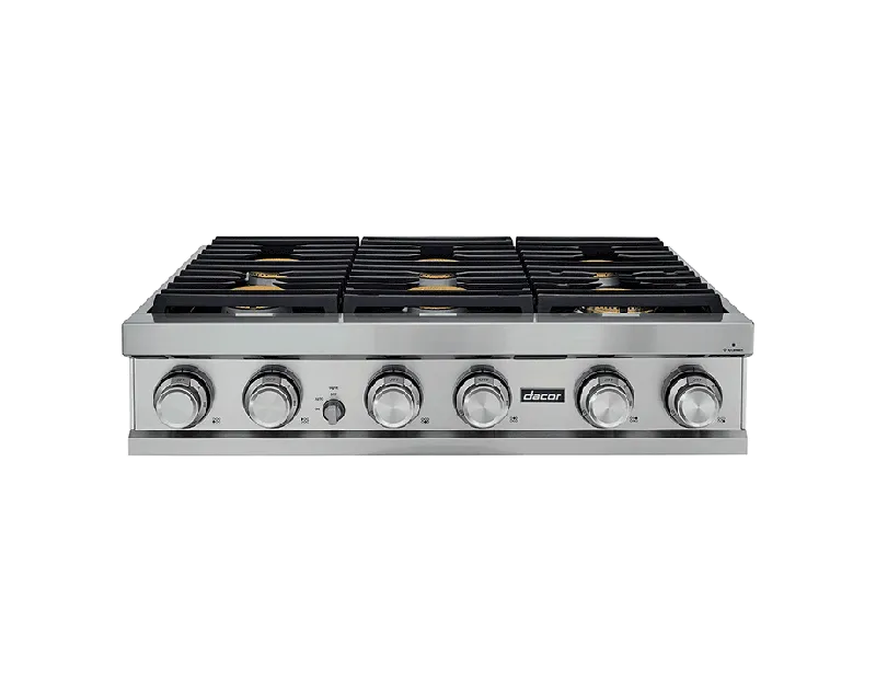 Dacor DTT36M876LS 36" Rangetop, Stainless Steel, Natural Gas