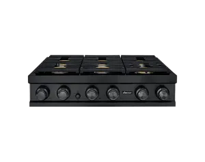 Dacor DTT36M876PM 36" Rangetop, Graphite Stainless Steel, Liquid Propane