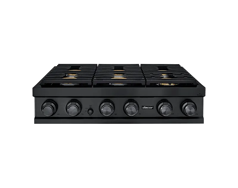Dacor DTT36M876PM 36" Rangetop, Graphite Stainless Steel, Liquid Propane