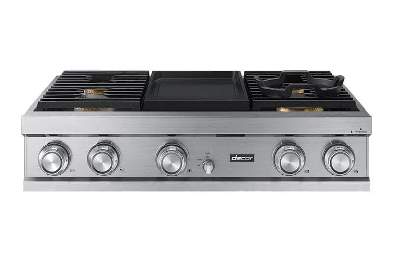 Dacor DTT36M974AM 36" Rangetop, Graphite, High Altitude Liquid Propane