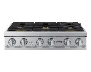 Dacor DTT36T960GS 36" Rangetop, Silver Stainless, Natural Gas/Liquid Propane