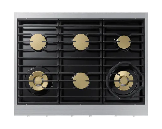 Dacor DTT36T960GS 36" Rangetop, Silver Stainless, Natural Gas/Liquid Propane