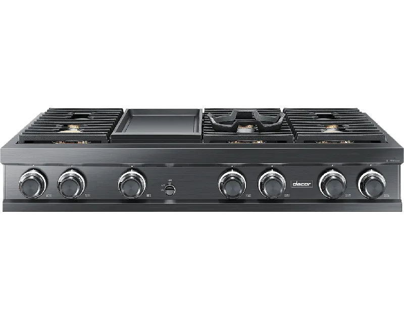 Dacor DTT48M976AM 48" Rangetop, Graphite, High Altitude Liquid Propane